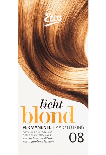 Etos Permanente Haarkleuring 08 Licht Blond 120 ml 