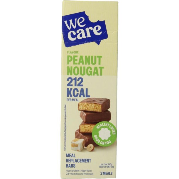 Wecare Meal replacement bars peanut nougat (116 Gram)
