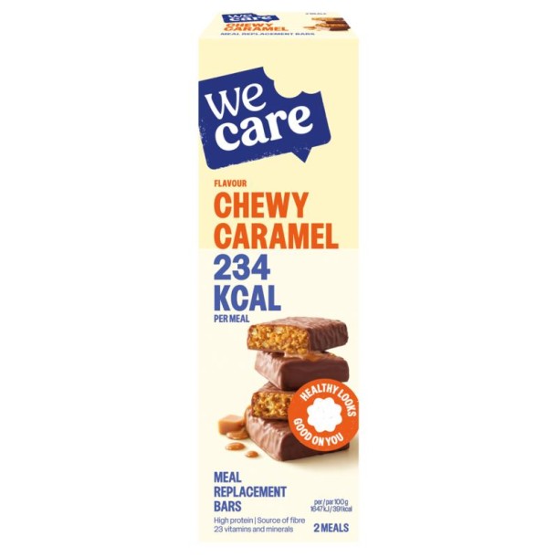Wecare Meal replacement bars chewy caramel (120 Gram)