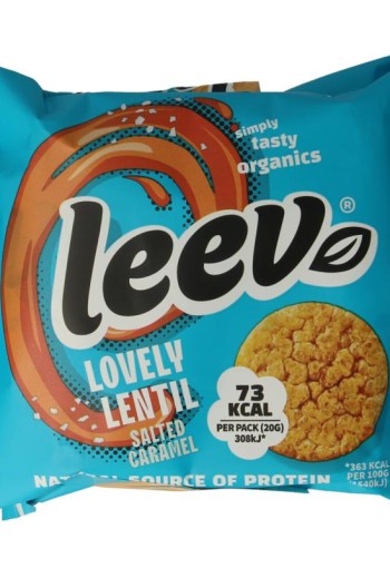Leev Lovely lentil cakes caramel bio (60 Gram)