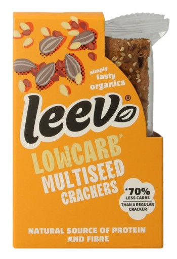 Leev Lowcarb crackers multiseed bio (80 Gram)