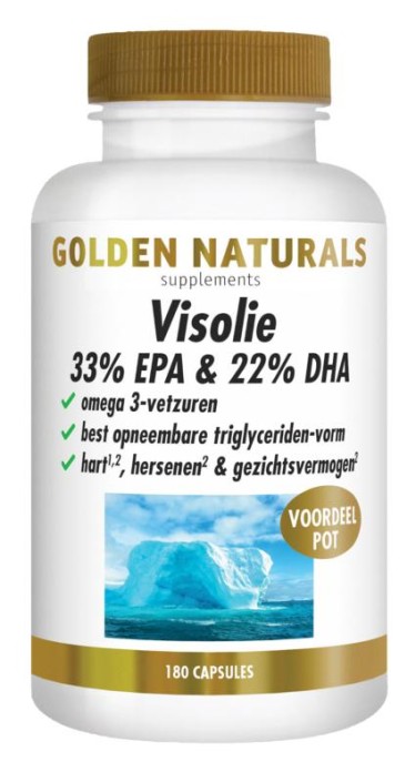 Golden Naturals Visolie 33% EPA 22% DHA (180 Softgels)