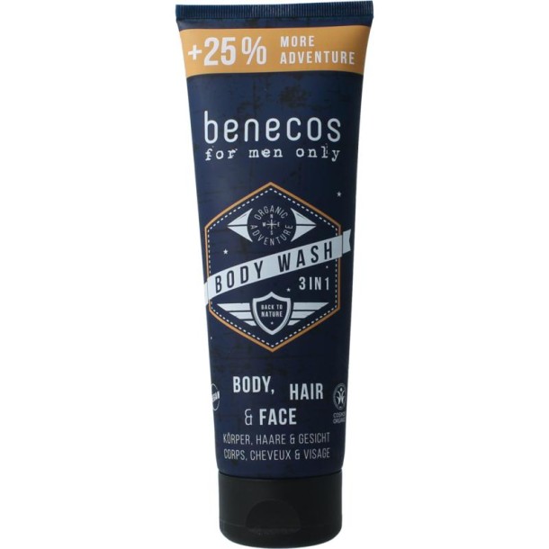 Benecos Bio for men only body, hair & face wash (250 Milliliter)