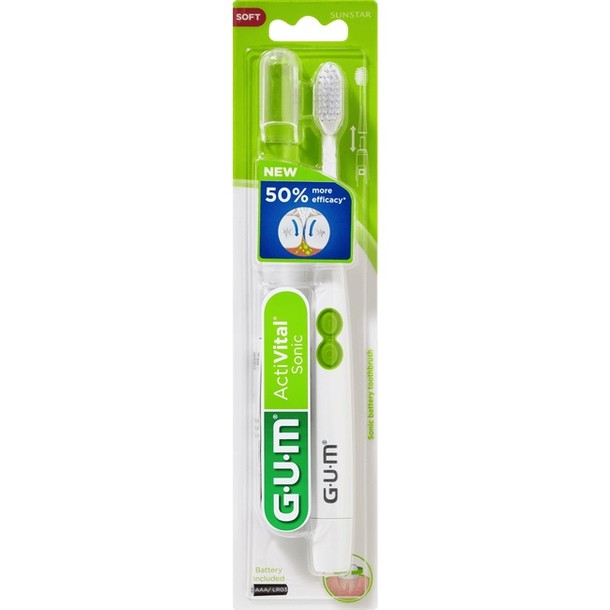 GUM Activital Sonic Tandenborstel  ( wit )