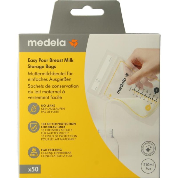 Medela Moedermelk bewaarzakjes 210ml (50 Stuks)