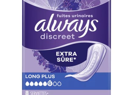 Always Discreet Verband+ Voor Urineverlies Long Plus 8 stuks