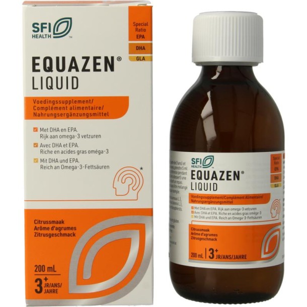 Equazen Equazen liquid citrus omega 3- & 6-vetzuren (200 Milliliter)