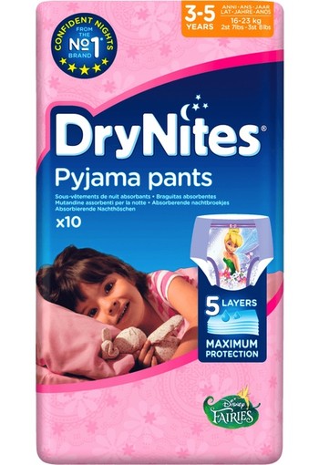 Huggies Drynites Girl 3-5 Jaar 10st