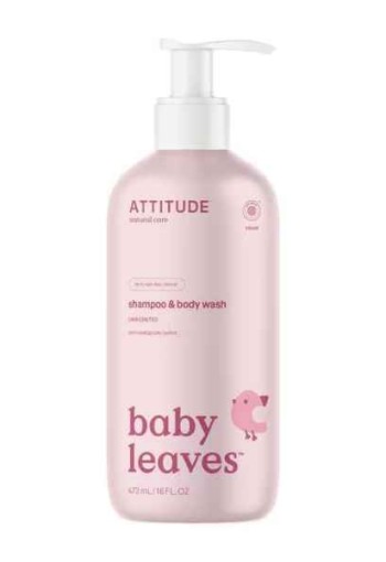 ATTITUDE Baby Leaves 2-in-1 Shampoo & Body wash Unscented
