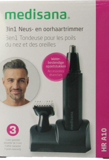 Medisana Neus en oorhaar trimmer 3 in 1 HR A10 (1 Stuks)