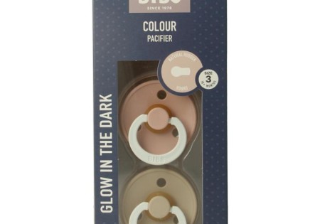 Bibs Fopspeen maat 3 blush vanilla night (2 Stuks)