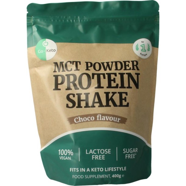 Go-Keto Proteine poeder premium shake choco vegan (400 Gram)