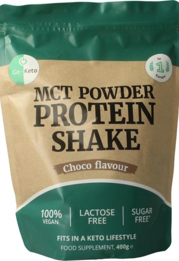 Go-Keto Proteine poeder premium shake choco vegan (400 Gram)