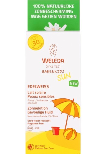 Weleda Edelweiss Zonnelotion Gevoelige Huid SPF 30 150 ML