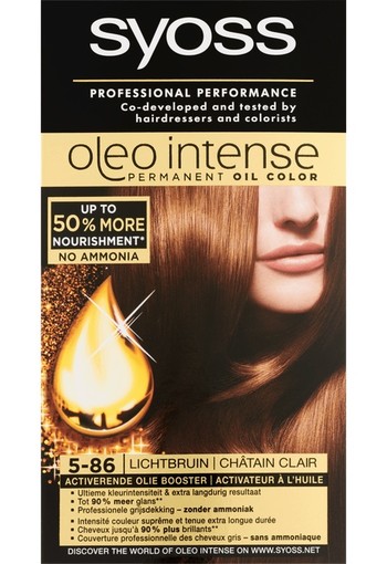 Syoss Oleo Intense Permanent Oil Color 5-86 Licht Bruin 115 ML