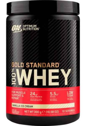 Optimum Nutrition Gold Standard Whey Protein Poeder Vanilla Ice Cream 300 GR