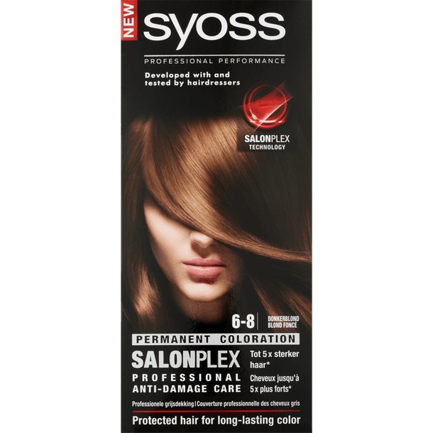 Syoss Salonplex Permanent Coloration 6-8 Donkerblond 115 ml