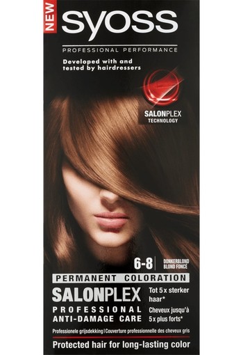 Syoss Salonplex Permanent Coloration 6-8 Donkerblond 115 ml