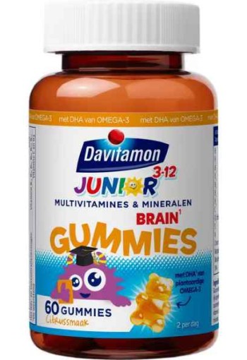 Davitamon Nulti+omega 3 Junior Mulivitamines 60 stuks 