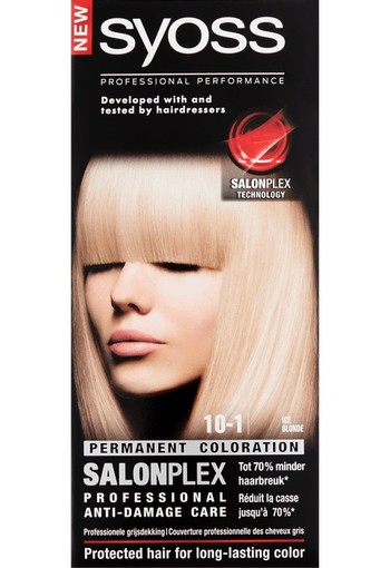 Syoss Salonplex Permanent Coloration 10-1 Ice Blonde 115 ml