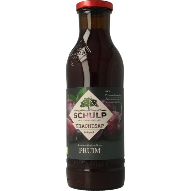 Schulp Krachtsap pruimensap puur bio (750 Milliliter)