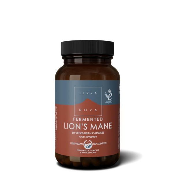 Terranova Gefermenteerde/fermented lion's mane (pruikzwam) (50 Capsules)