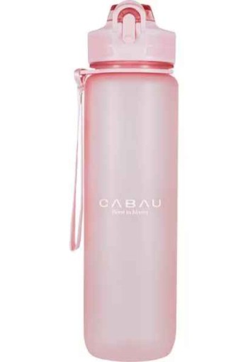 Cabau Bloom Waterfles Drinkfles lichtroze - 1 Liter