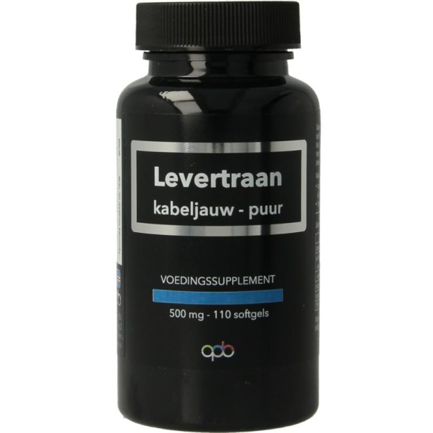 Apb Holland Levertraan kabeljauw puur 500mg (100 Softgels)
