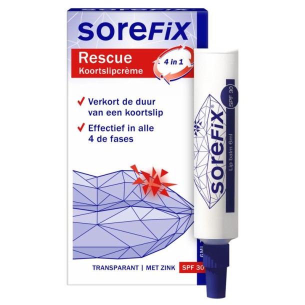 Sorefix Rescue koortslipcreme (6 Milliliter)