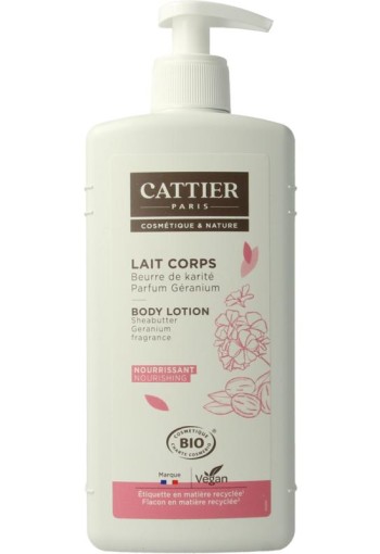 Cattier Body milk shea butter/geranium (500 Milliliter)