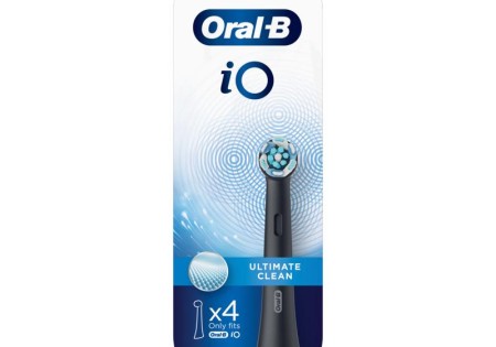 Oral B Opzetborstel iO ultimate clean zwart 4 Stuks