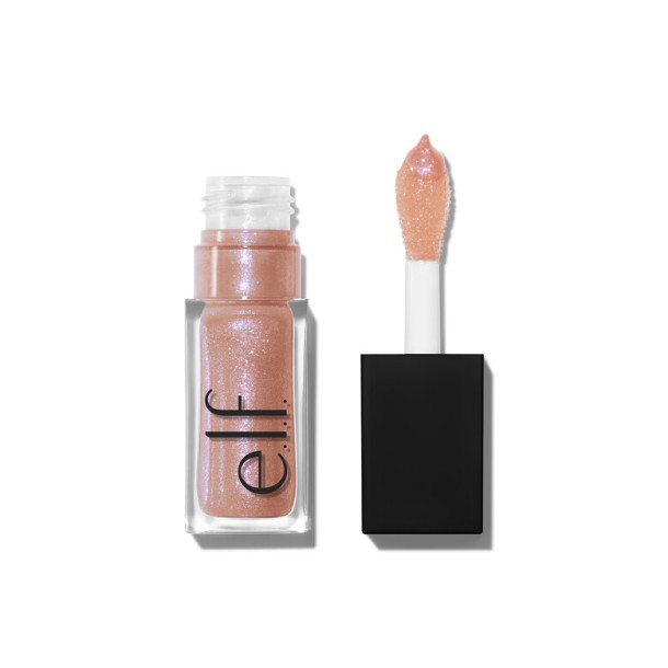e.l.f. Glow Reviver Lip Oil Glimmer Candy Coded Milky Pink