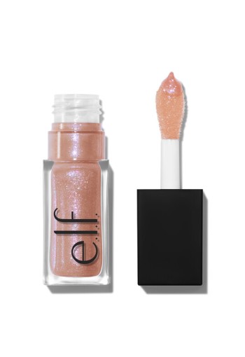 e.l.f. Glow Reviver Lip Oil Glimmer Candy Coded Milky Pink