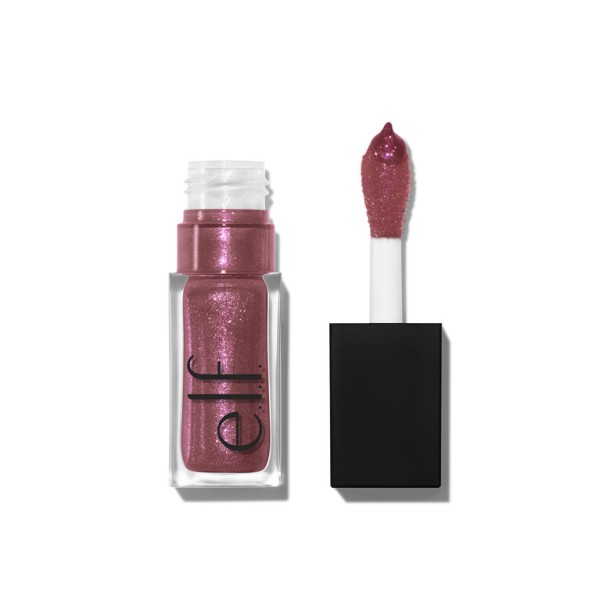 e.l.f. Glow Reviver Lip Oil Glimmer Divine Wine Berry Pink Pearl