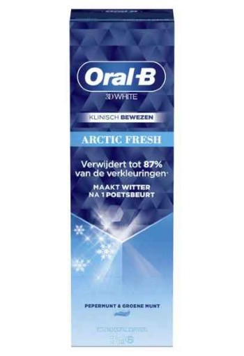 Oral-B 3D White Artic Fresh Tandpasta 75 ML