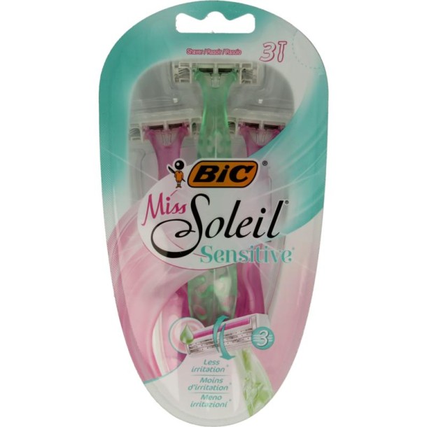 BIC Miss soleil sensitive shaver (3 Stuks)