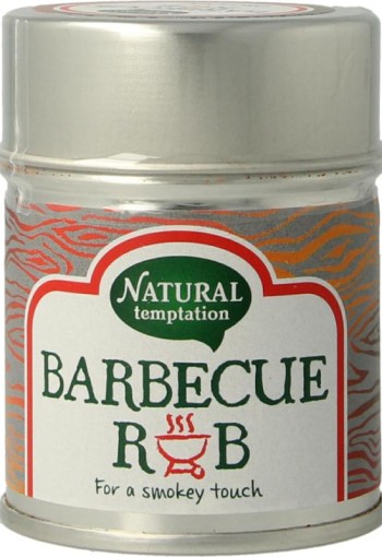 Nat Temptation Barbecue rub blikje bio (40 Gram)