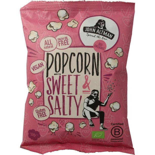 John Altman Popcorn sweet & salty bio (32 Gram)