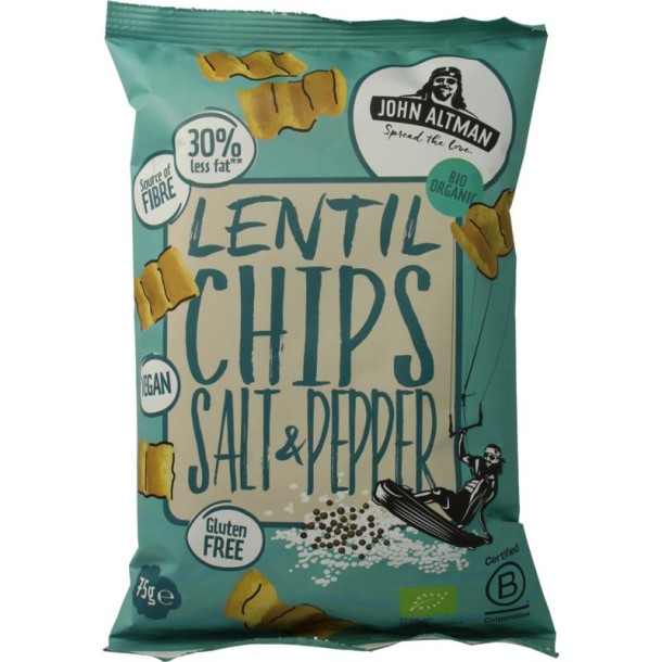 John Altman Linzen chips salt & pepper bio (75 Gram)