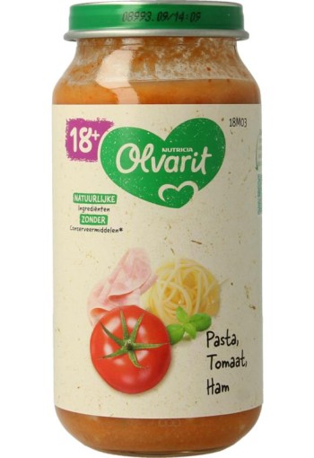 Olvarit Spaghetti tomaat ham 18M03 (250 Gram)