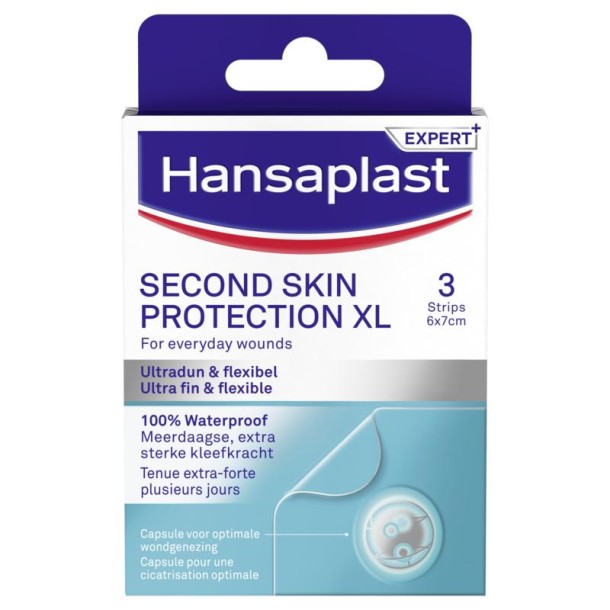 Hansaplast Second skin protection XL (3 Stuks)