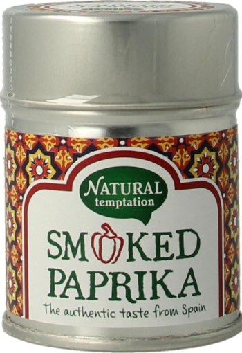 Nat Temptation Smoked paprika blikje bio (50 Gram)