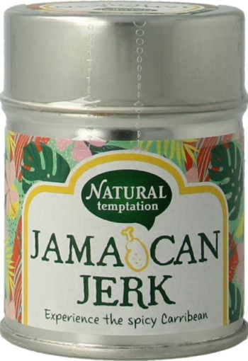 Nat Temptation Jamaican jerk blikje bio (40 Gram)
