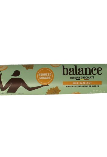 Balance Choco stevia reep melk hazelnoot (35 Gram)