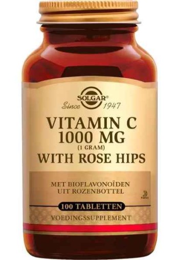 Solgar Vitamin C with Rose Hips 1000 mg Rose Hips 100 tabletten