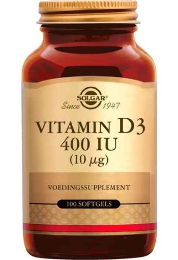 Solgar Vitamin D-3 400 IU 10 mcg 100 softgels