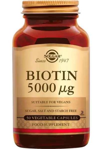 Solgar Biotin 5000 mcg 50 capsules