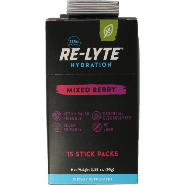 Re-Lyte Hydration drankmix gemengde bessen stick (15 Stuks)
