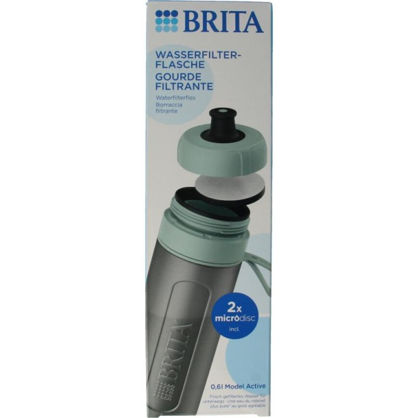 Brita Waterfles active dark green (1 Stuks)