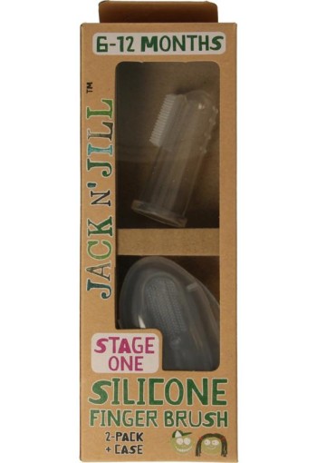 Jack n Jill Silicone finger brush (2 Stuks)